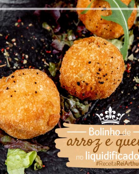 Receita Bolinho de arroz e queijo no liquidificador