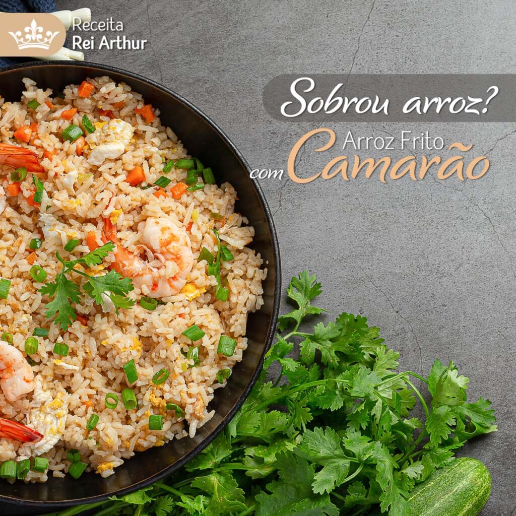 Receita Arroz Frito com sobras de arroz