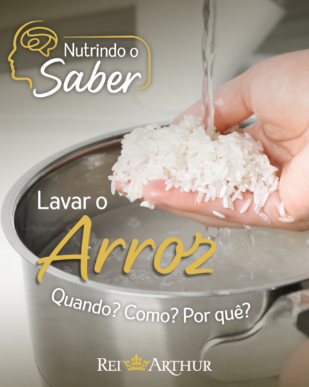 É preciso lavar o arroz?